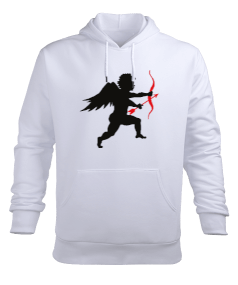 Melek Desenli Erkek Kapüşonlu Hoodie Sweatshirt