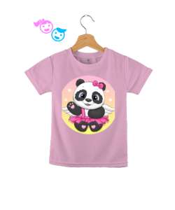 Melek panda Pembe Çocuk Unisex