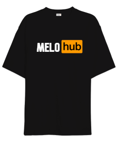 melo hub desenli Oversize Unisex Tişört