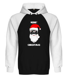 Merry Christmas Baskılı Orjinal Reglan Hoodie Unisex Sweatshirt