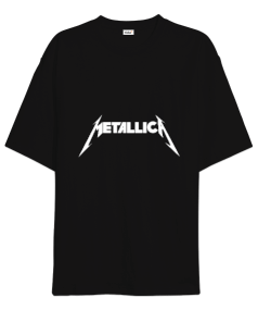 Metallica Heavy Metal Tasarım Baskılı Siyah Oversize Unisex Tişört