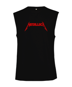 Metallica Logo Kesik Kol Unisex Tişört