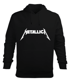 Metallica Logolu Erkek Kapüşonlu Hoodie Sweatshirt