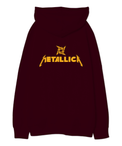 Metallica Oversize Unisex Kapüşonlu Sweatshirt