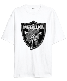 Metallica Rock Baskılı Oversize Unisex Tişört