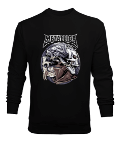 Metallica Rock Tasarım Baskılı Erkek Sweatshirt