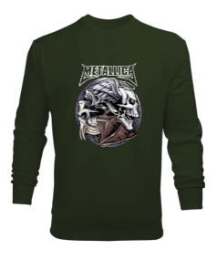 Metallica Rock Tasarım Baskılı Erkek Sweatshirt