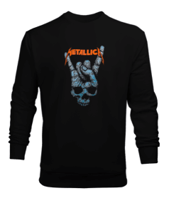 Metallica Rock Tasarım Baskılı Erkek Sweatshirt