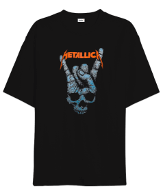 Metallica Rock Tasarım Baskılı Oversize Unisex Tişört