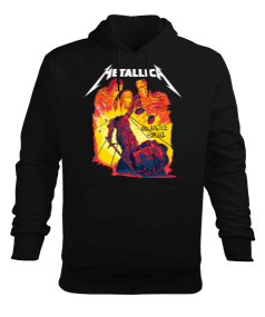 Metallica Tasarım Baskılı Erkek Kapüşonlu Hoodie Sweatshirt