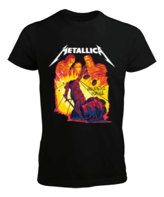 Metallica Tasarım Baskılı Erkek Tişört