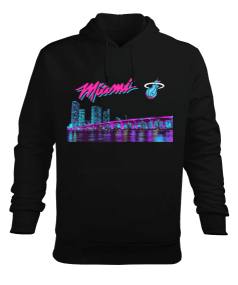 Miami Erkek Kapüşonlu Hoodie Sweatshirt