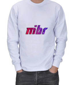 MIBR Beyaz ERKEK SWEATSHIRT