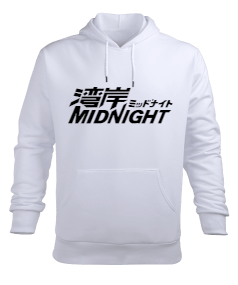 Midnight Erkek Kapüşonlu Hoodie Sweatshirt