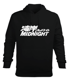 Midnight Erkek Kapüşonlu Hoodie Sweatshirt