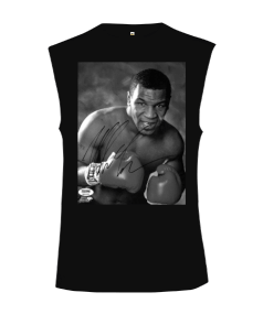 Mike Tyson Baskılı Boks Atleti Kesik Kol Unisex Tişört