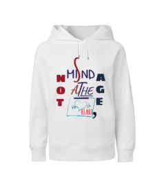 MIND IS AT THE HEART, NOT AGE Çocuk Unisex Hoodie Kapüşonlu