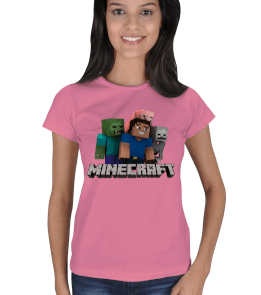 Minecraft Bayan T-Shirt Kadın Tişört