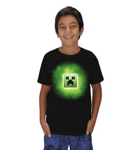 Minecraft Çocuk Kısa Kol Tişört Çocuk Unisex