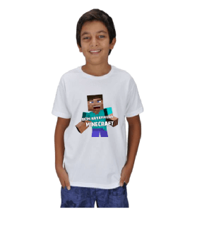 Minecraft Çocuk Tişört Çocuk Unisex