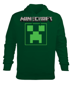 Minecraft creeper Erkek Kapüşonlu Hoodie Sweatshirt