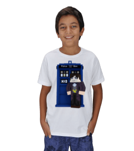 Minecraft Doctor Who Çocuk Unisex