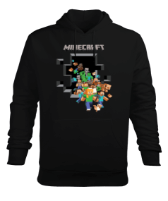 minecraft Erkek Kapüşonlu Hoodie Sweatshirt