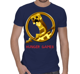 Minecraft Hunger Games T-shirt Erkek Regular Kesim Tişört