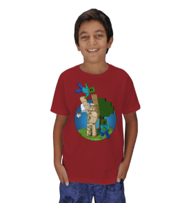 Minecraft Iron Golem -Kids Çocuk Unisex