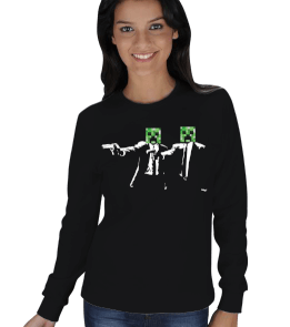 Minecraft Kadın Sweatshirt KADIN SWEATSHIRT