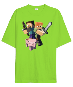 Minecraft Oversize Oversize Unisex Tişört