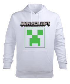 Minecraft Oyun Logo Erkek Kapüşonlu Hoodie Sweatshirt