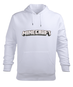 Minecraft Oyun Yazısı Erkek Kapüşonlu Hoodie Sweatshirt