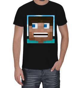 Minecraft Steve Erkek Tişört