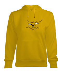 Minimalist Desenli Hoodie Kadın Kapşonlu Hoodie Sweatshirt