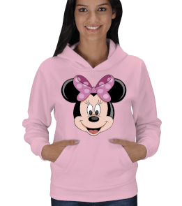 minnie mouse Kadın Kapşonlu