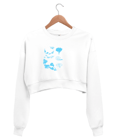 minyatür Kadın Crop Sweatshirt