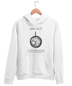 Mirrorball Taylor Swift Folklore the eras tour Beyaz Unisex Kapşonlu Sweatshirt