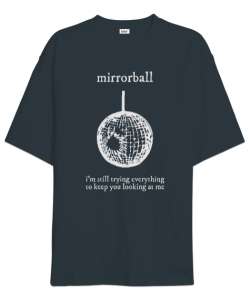 Mirrorball Taylor Swift Folklore the eras tour Füme Oversize Unisex Tişört