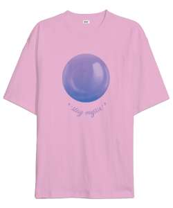 Mistik Pembe Oversize Unisex Tişört