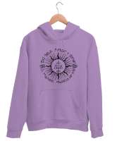 Mitoloji Tarihi Dini Semboller - Religious Symbol Lila Unisex Kapşonlu Sweatshirt - Thumbnail