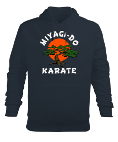 Miyagi Do Karate Kid Baskılı Füme Erkek Kapüşonlu Hoodie Sweatshirt