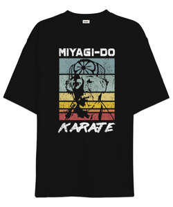 Miyagi-Do Karate Master Karate Kid Siyah Oversize Unisex Tişört