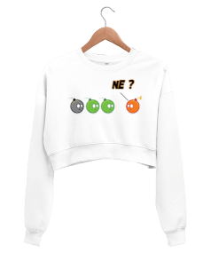 Mizahi Kadın Crop Sweatshirt