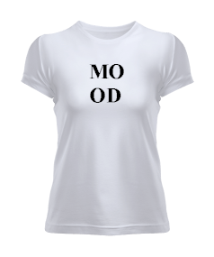 MO-OD baskılı bayan tshirt Kadın Tişört