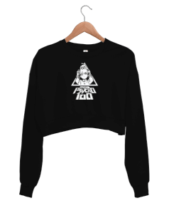 Mob Psycho 100 Anime Tasarım Baskılı Kadın Crop Sweatshirt