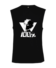 Mob Psycho 100 Anime Tasarım Baskılı Kesik Kol Unisex Tişört