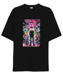 Mob Psycho 100 Siyah Oversize Unisex Tişört