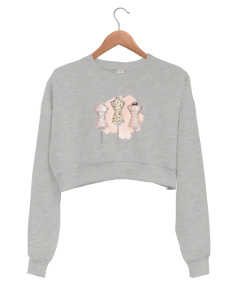 MODA Kadın Crop Sweatshirt