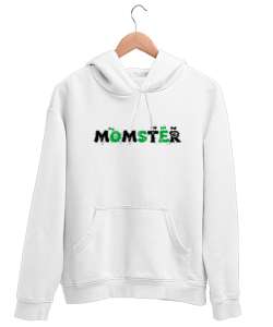 Momster - Anne - Halloween Beyaz Unisex Kapşonlu Sweatshirt